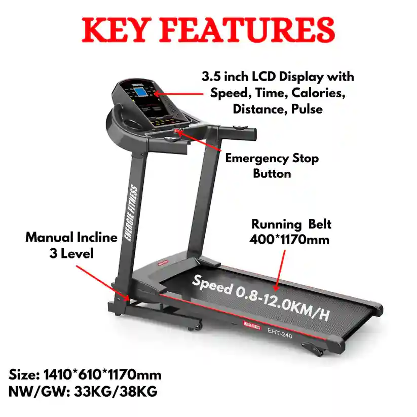 Best Treadmills for Home Gym EHT-240