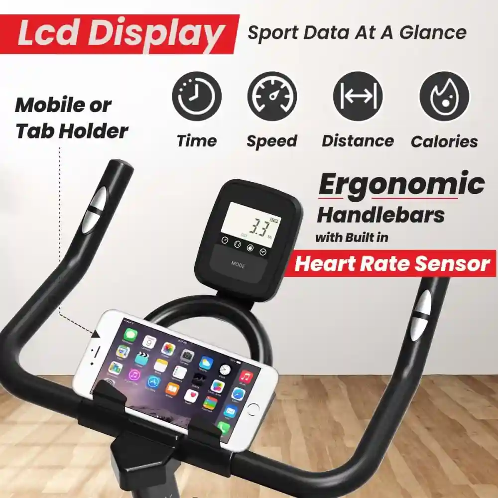 SSB-14 Spin Bike Exercise Cycle for Home Gym with 15 kg Heavy-duty Flywheel