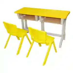 School Furnitures double seater desk & chair- LF 157