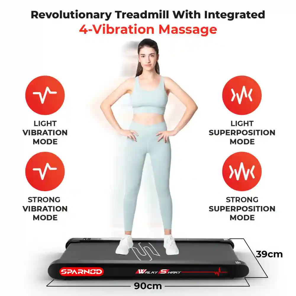 WalkyShaky - 3-in-1 Walking, Jogging & Vibration Machine