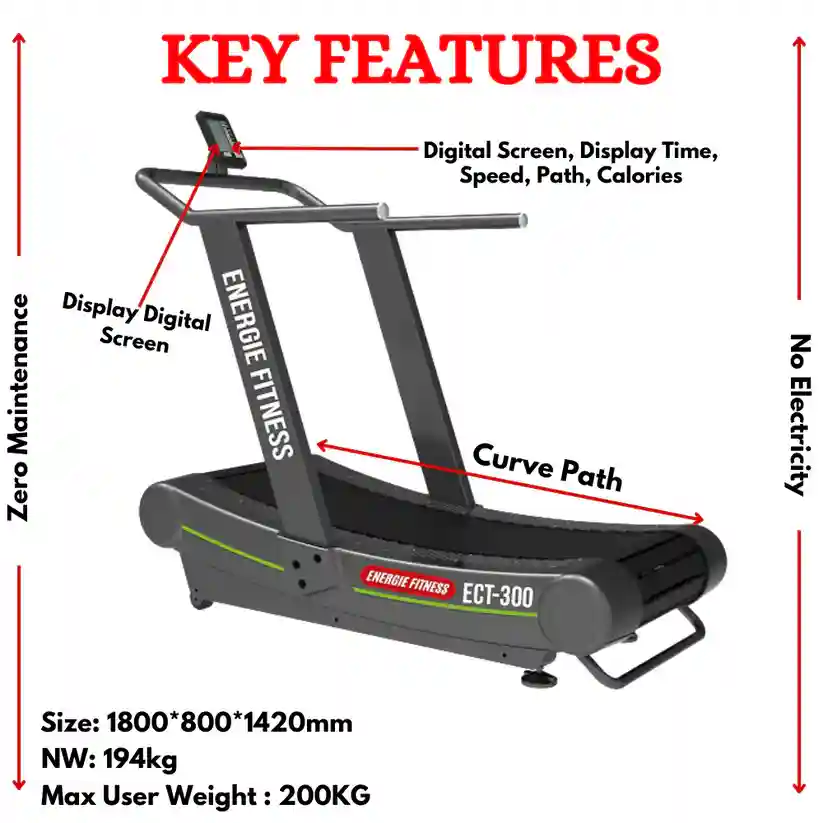 Commercial Curved Treadmill ECT-300
