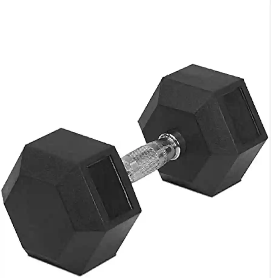 Premium Rubber Coated Hexagon Dumbbells -Cartoon Packing
