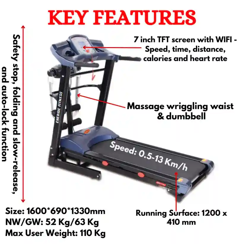 Best Home Use Treadmill EHT-123M