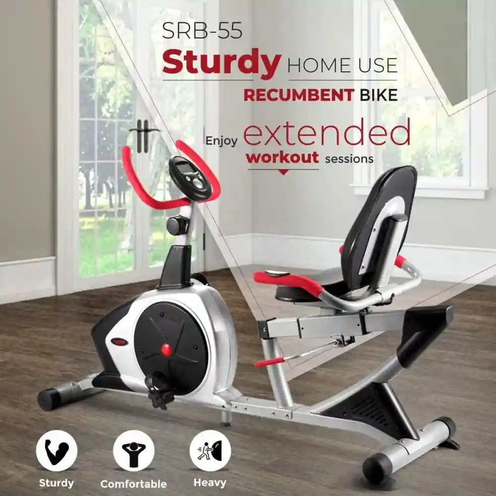 SRB-35 Heavy Duty Magnetic Recumbent Exercise Bike Unisex Adult