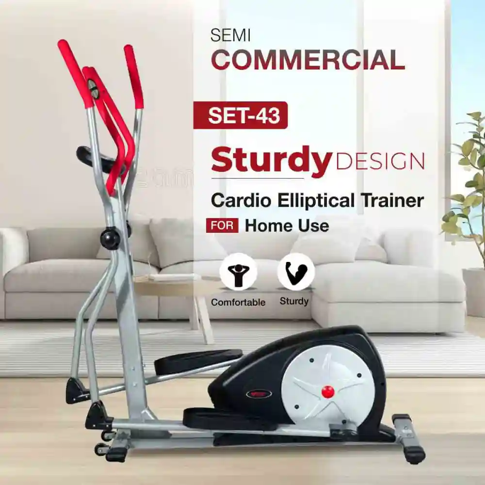 SET-43 Sturdy Design Cardio ELLIPTICAL TRAINER HOME USE