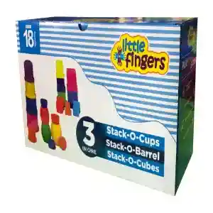 Toys Stack-o-cups, stack-o-cubes, stack-o-barrel- LFT 067