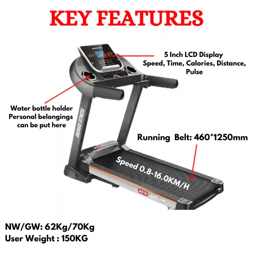 Best Treadmills for Home Use in India EHT-146