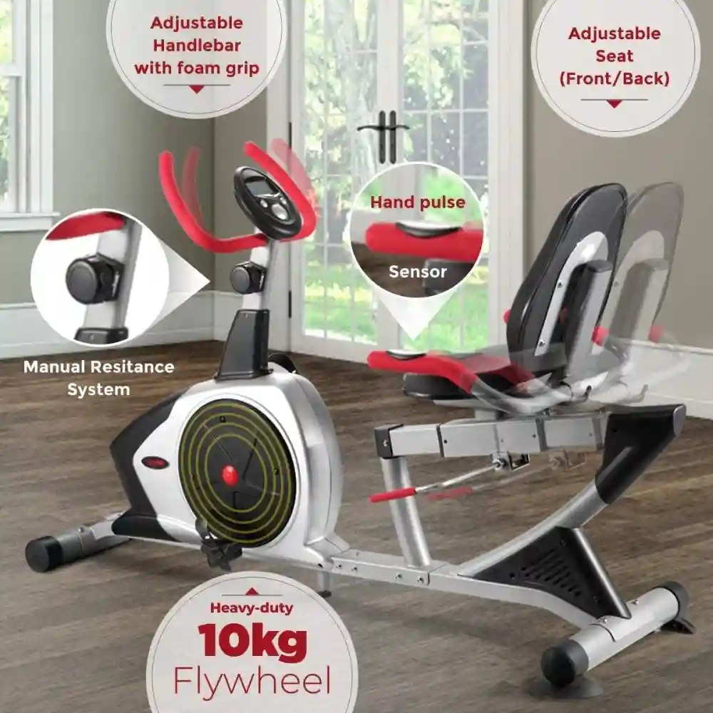 SRB-35 Heavy Duty Magnetic Recumbent Exercise Bike Unisex Adult