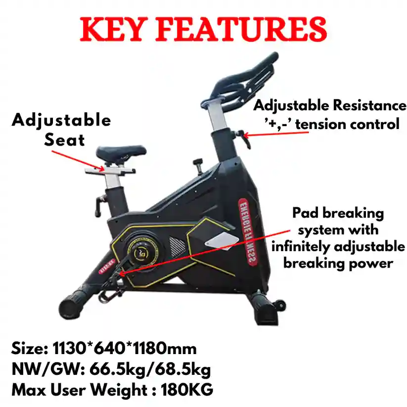 Best Transformer Spinning Bike XB- 5816B (with 24kg Fly Wheel)