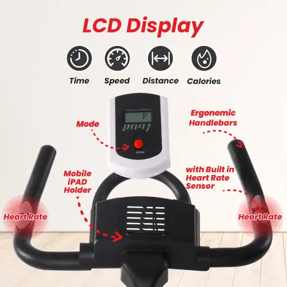 SSB-11 Spin Bike Exercise Cycle for Home Gym with 13 kg Heavy duty Flywheel