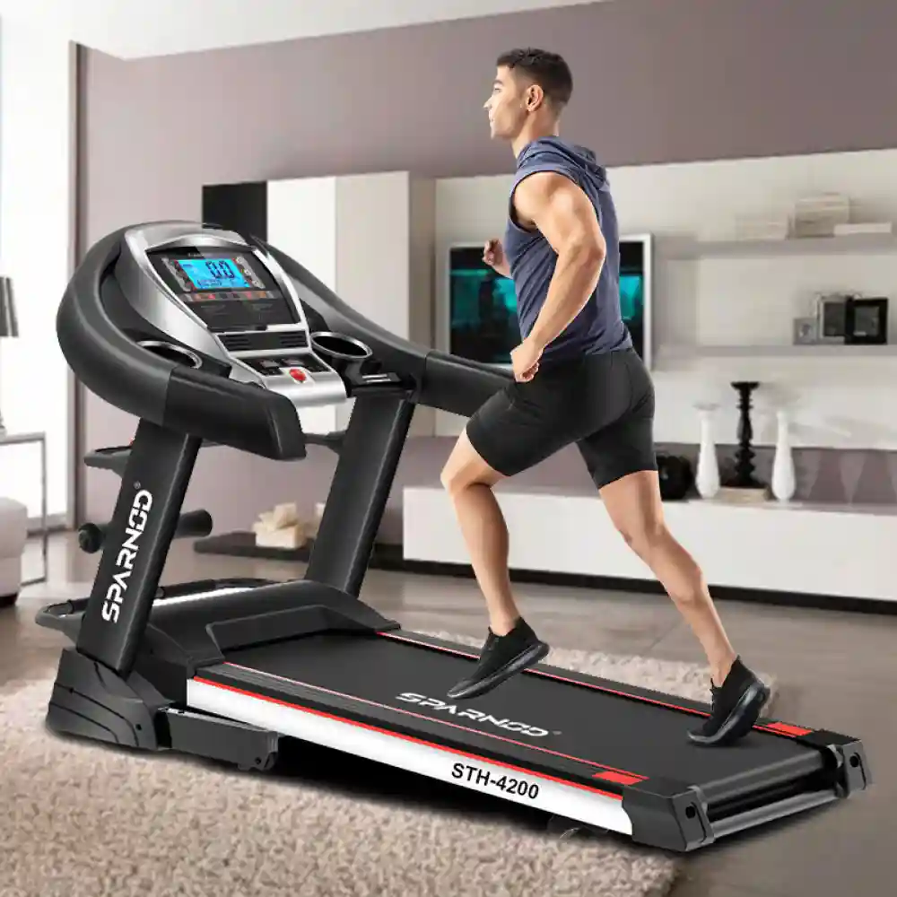 STH-4200 (2.25 HP DC Motor) multi-function with Semi Auto Lubrication Treadmill