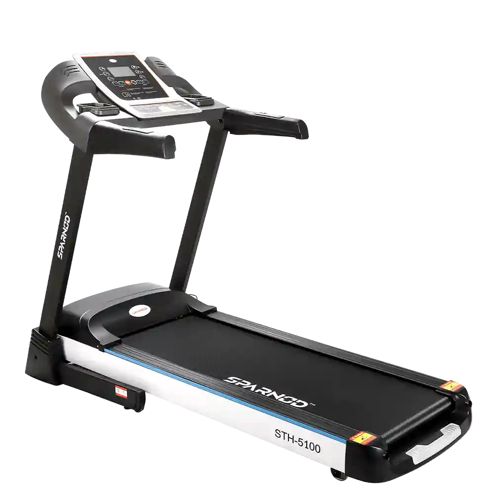 STH-5100 (2.5 HP DC Motor) Dual spring shock absorption Home Treadmill