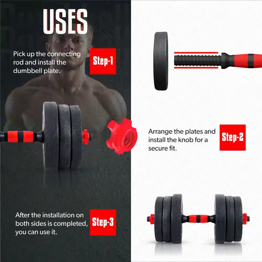 SCD-10 Concrete Dumbbells