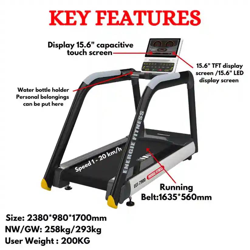 Best Commercial Treadmill in India ECT-7900