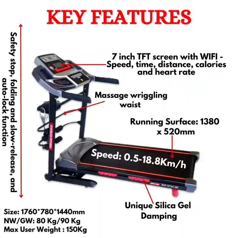 Best Budget Home Treadmill EHT-127AC(M)