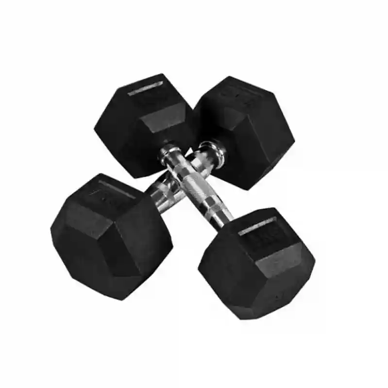 Premium Rubber Coated Hexagon Dumbbells -Cartoon Packing