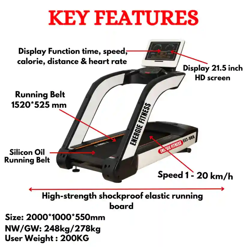 Best Commercial Monster Treadmill ECT-088