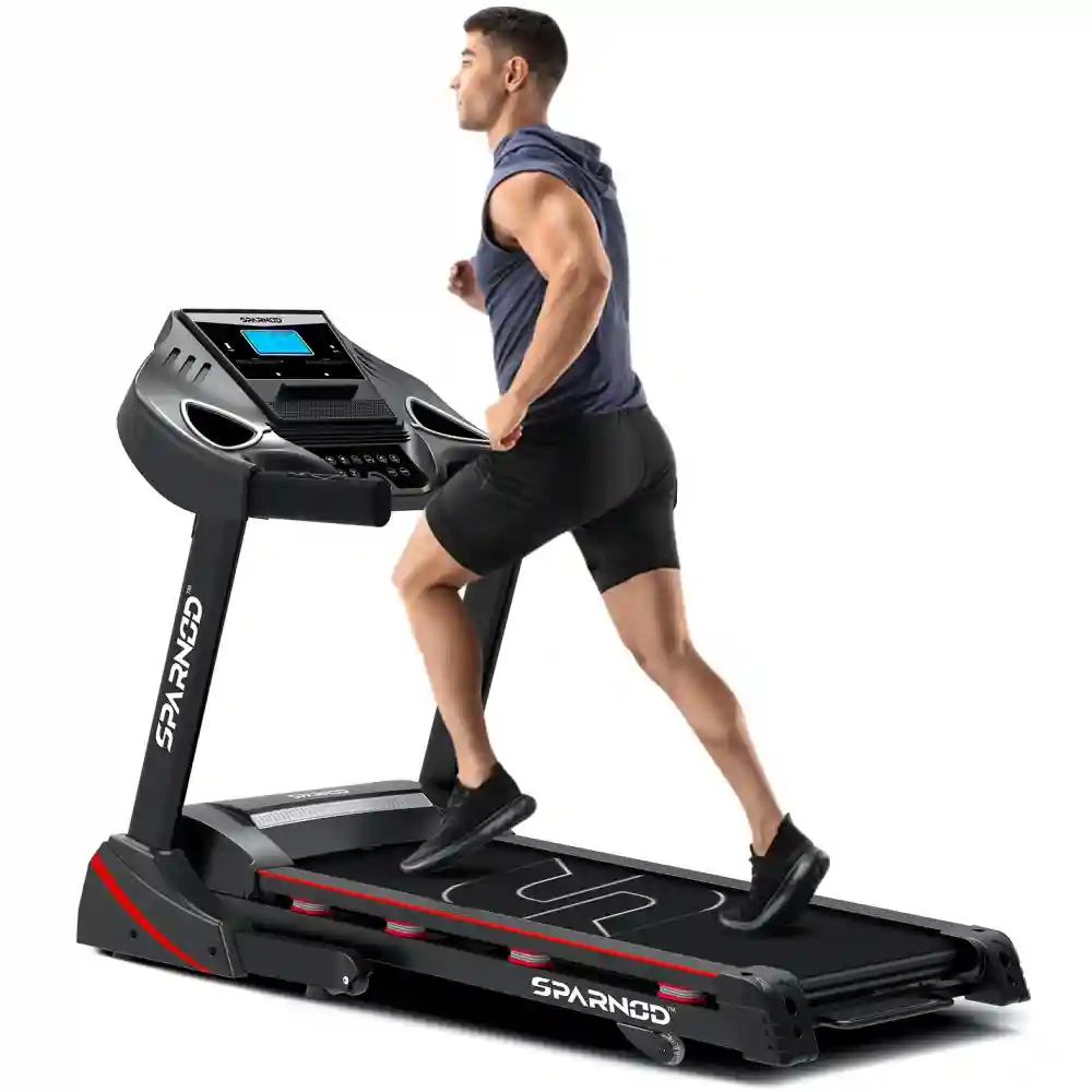 STH-3400 (2 HP DC Motor) foldable Sturdy treadmill with shock absorption
