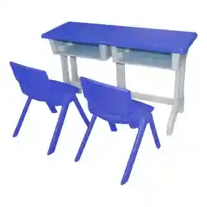 School Furnitures double seater desk & chair- LF 157