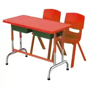 School furnitures double seater desk & chair- LF 158