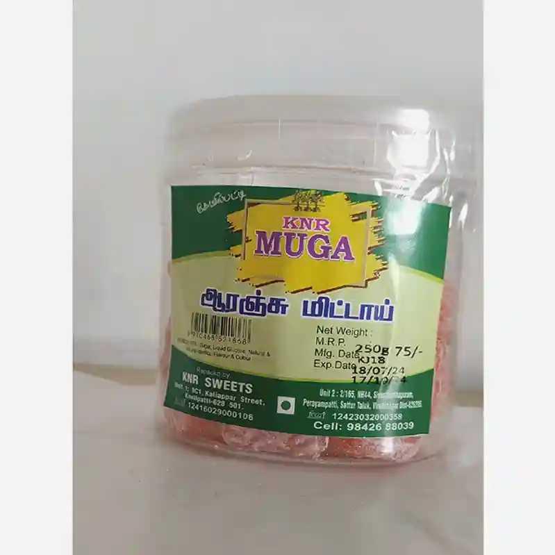 ⁠Orange mittai 250gms
