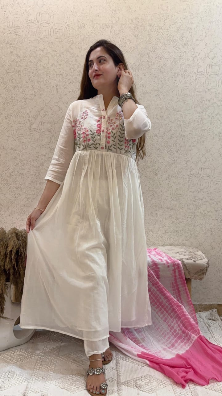 Mul cotton With Lining Kurti