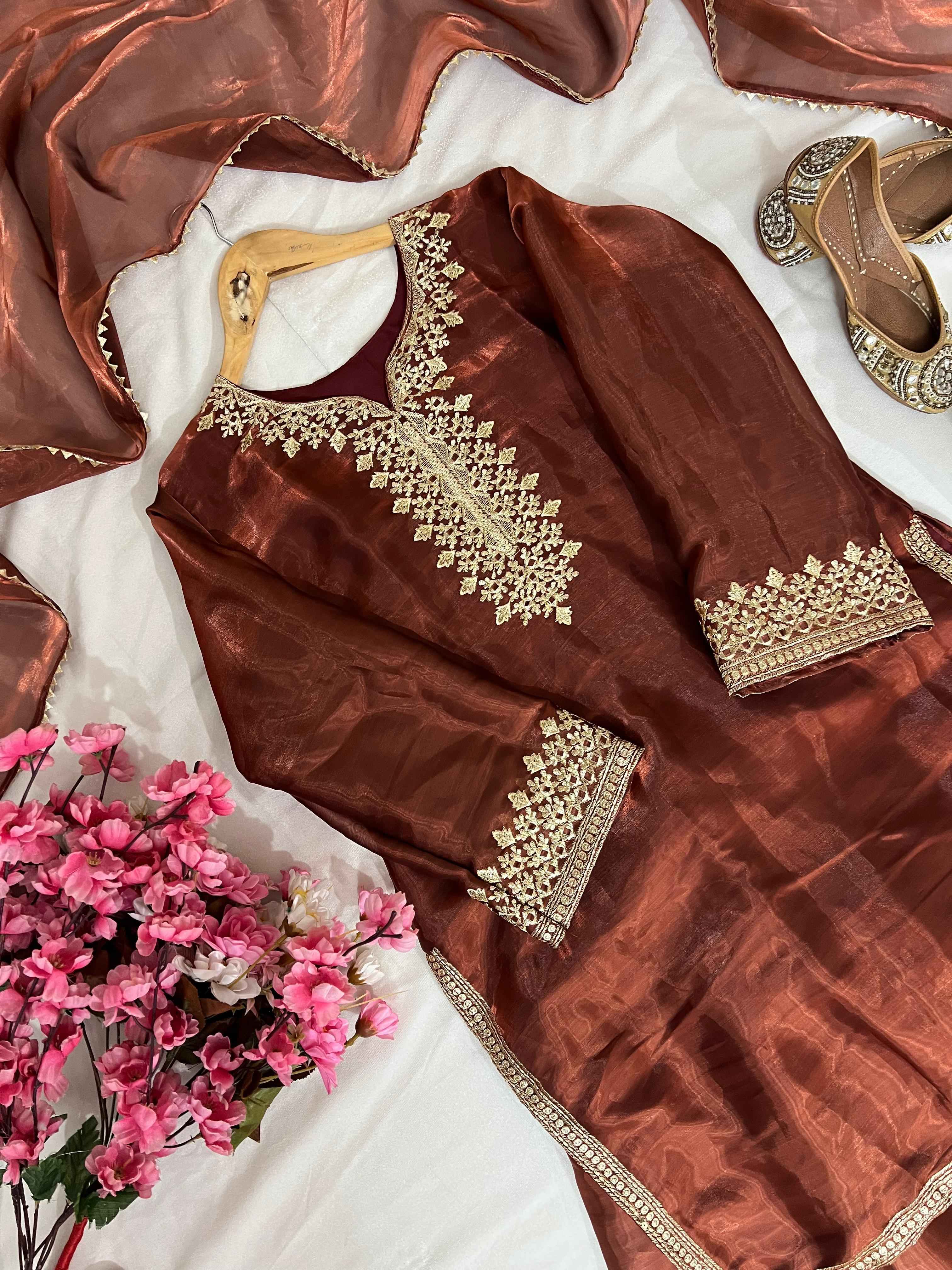 FARSI KURTI-PLAZZO SET LC 1388