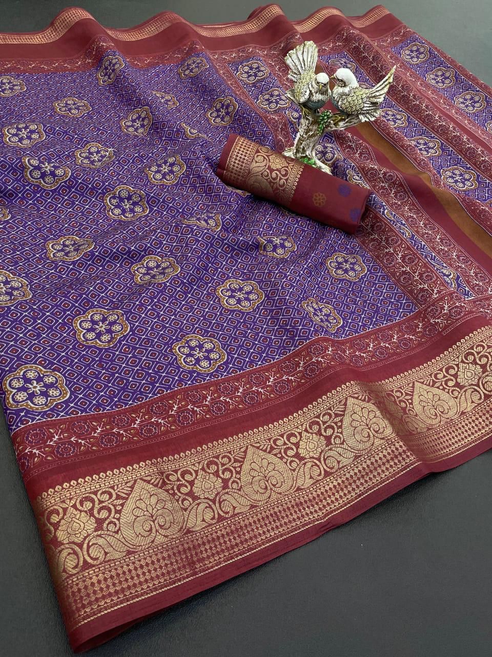 soft Dola cotton saree CM-882