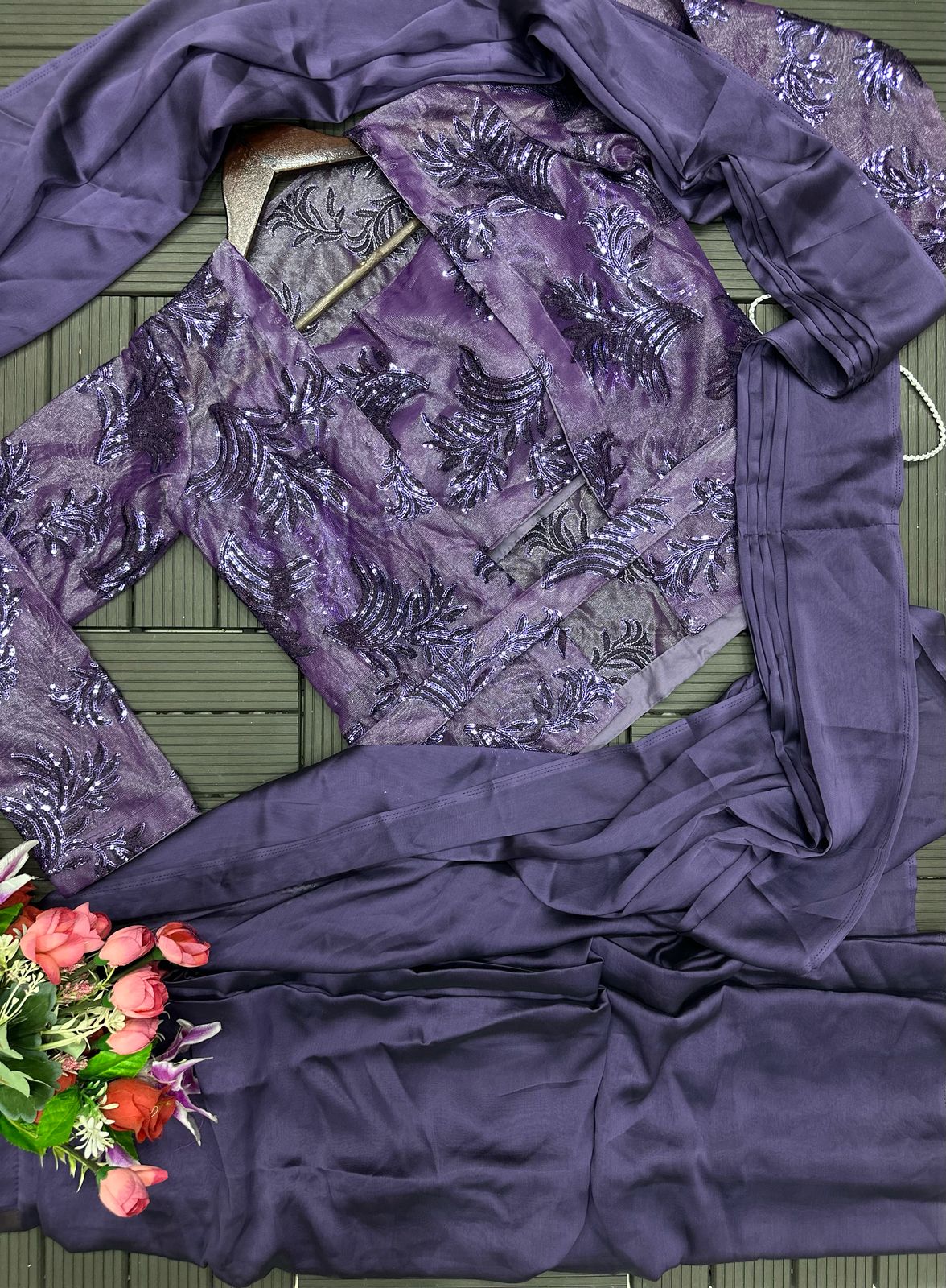 ready to wear saree with full Koti HB-174