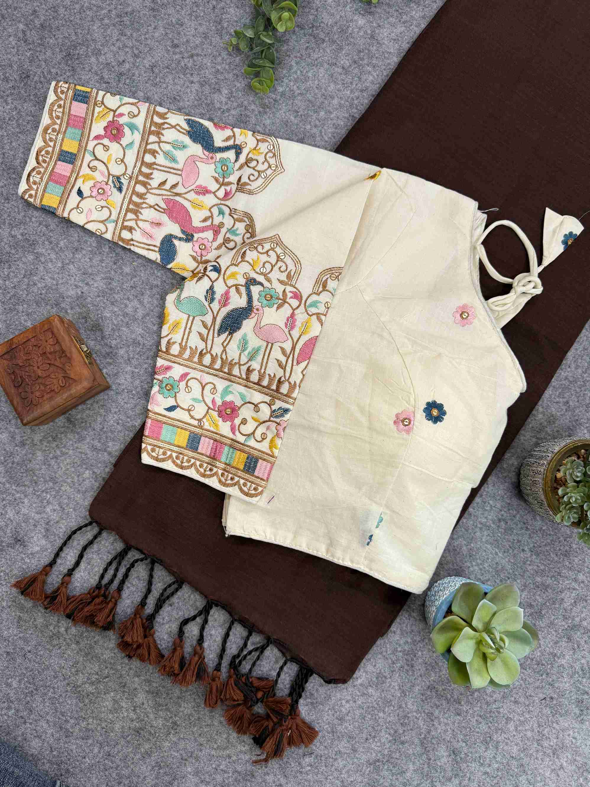 Handloom Khadi  COTTON Saree CF- 130