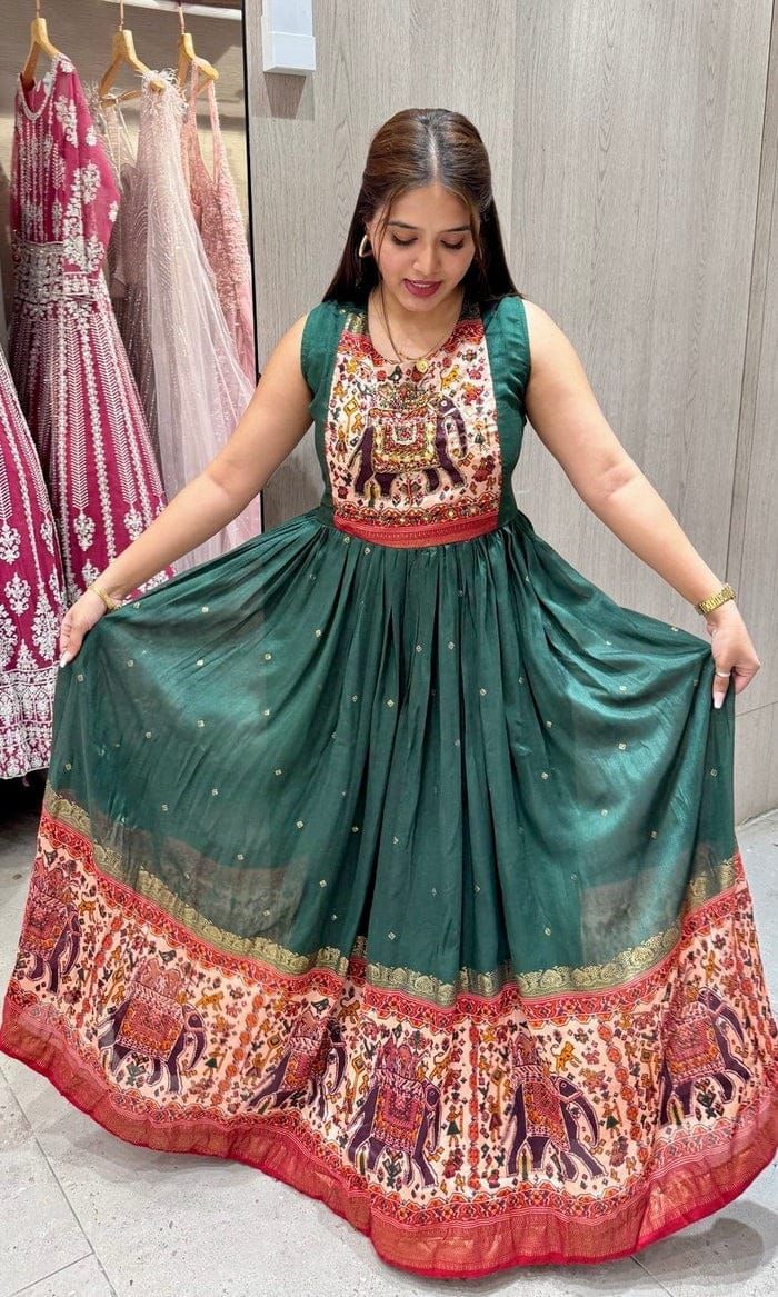 Anarkali Gown Heavy Muslin Silk MCW-105