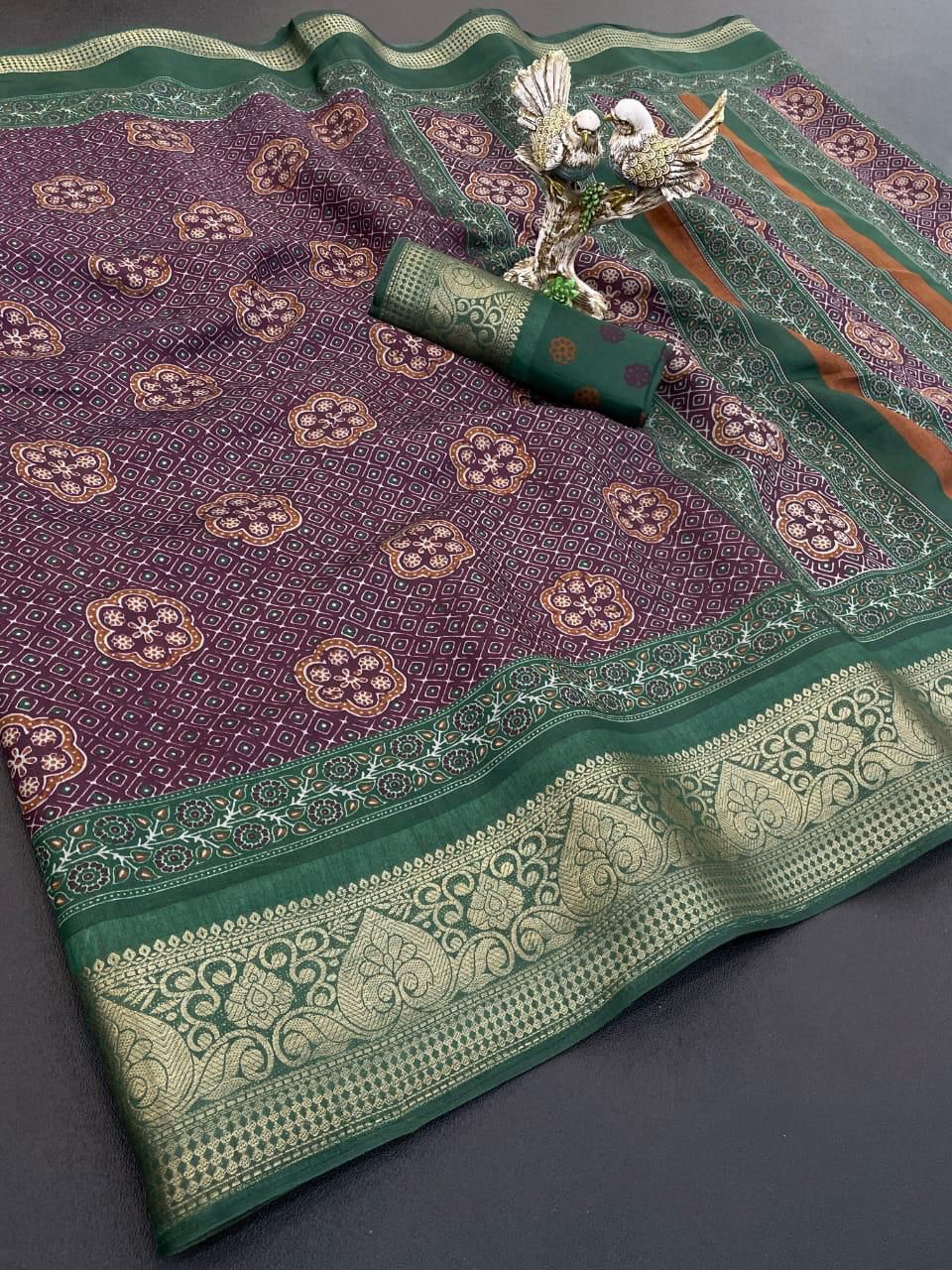 soft Dola cotton saree CM-882