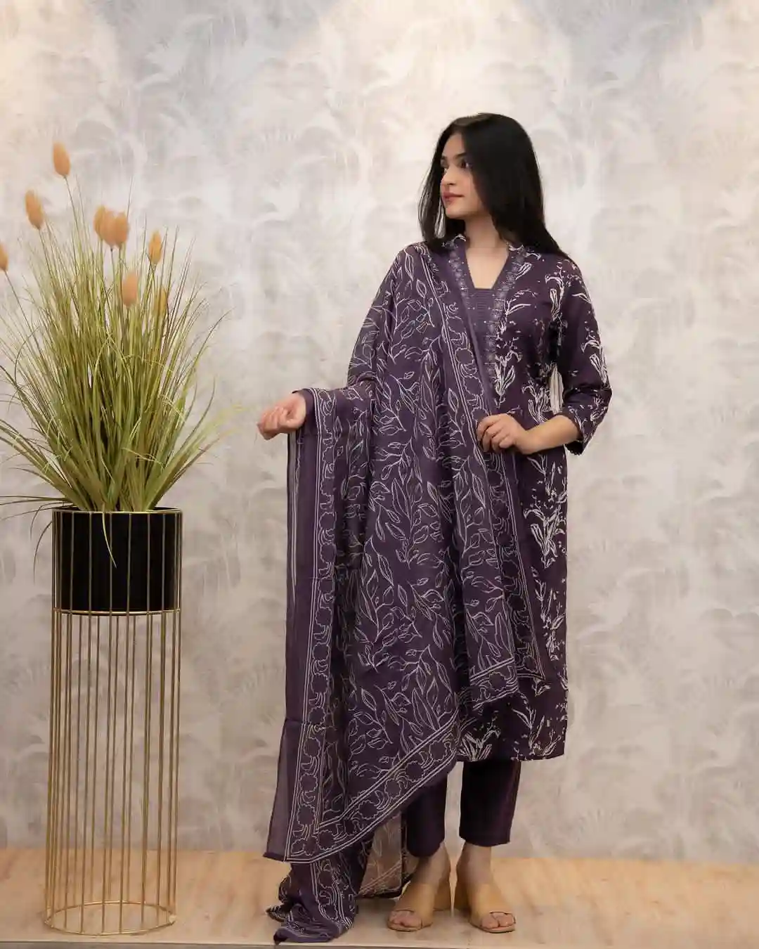 Pure fine Cotton fabric Kurti with Pant with dupatta