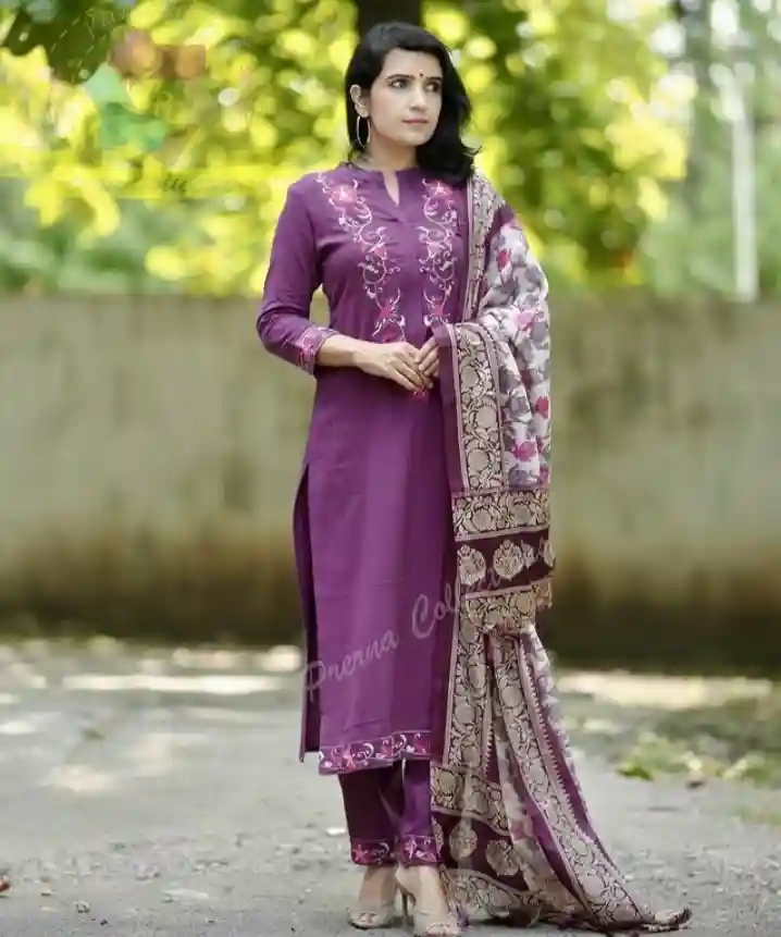 cotton embroidered Kurti