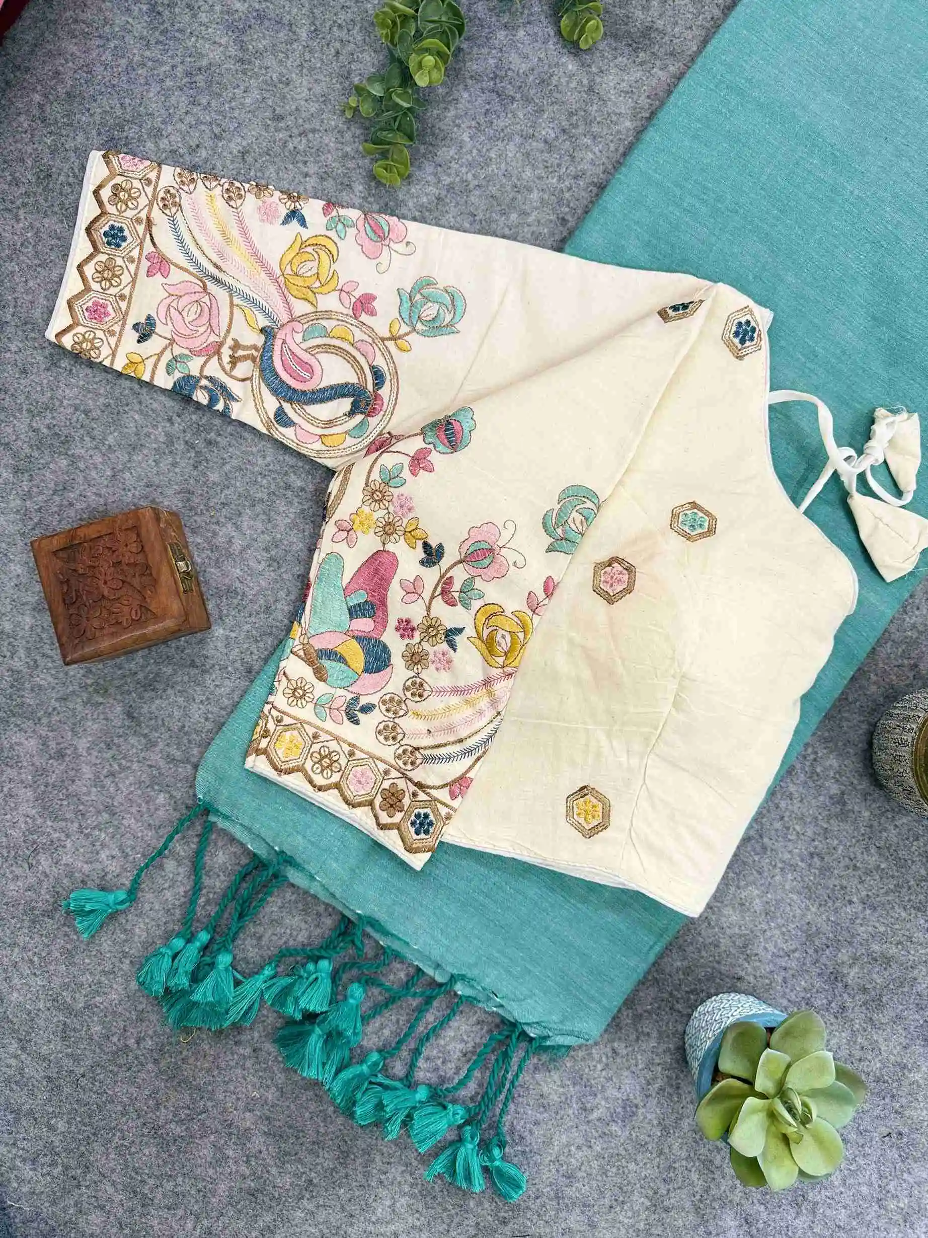 Handloom Khadi  COTTON Saree CF- 130