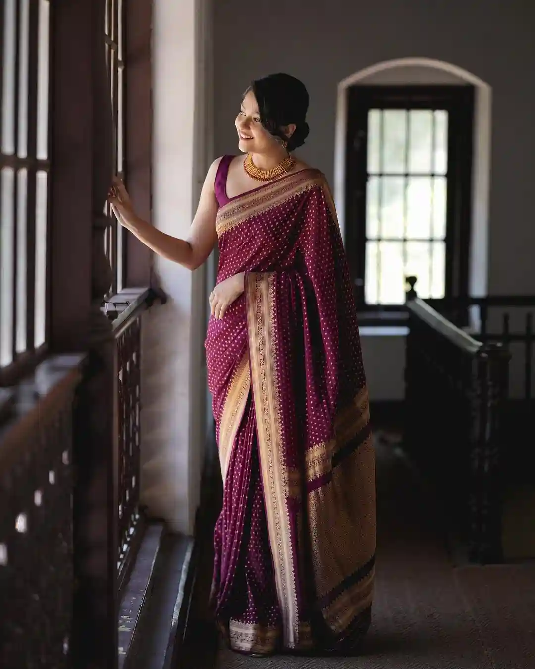 kasturi  Banarasi Soft Silk Saree .