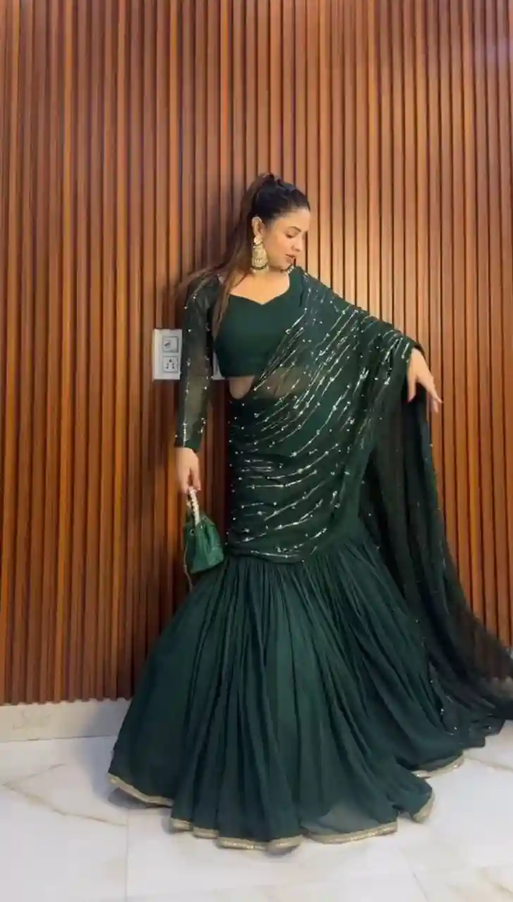 *New Super hit Sequence Embroidery Lehengha choli