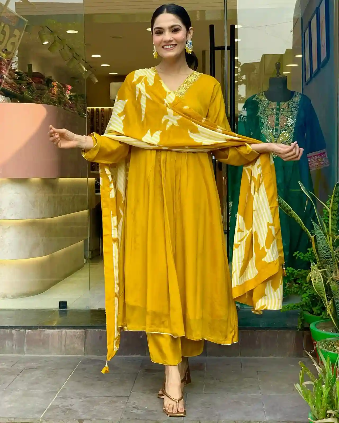 New Chinnon Silk set party wear