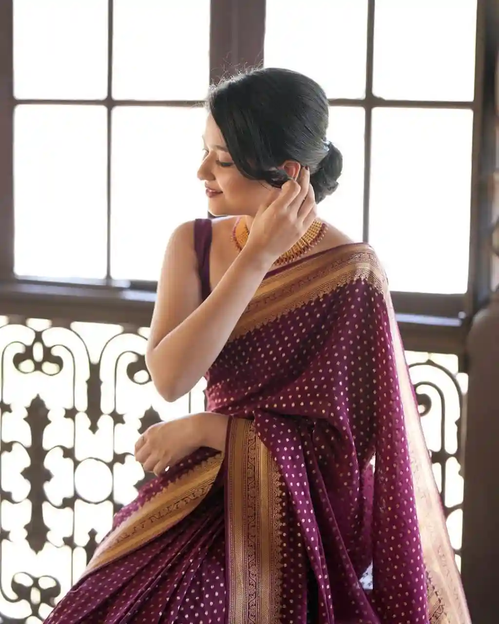 kasturi  Banarasi Soft Silk Saree .