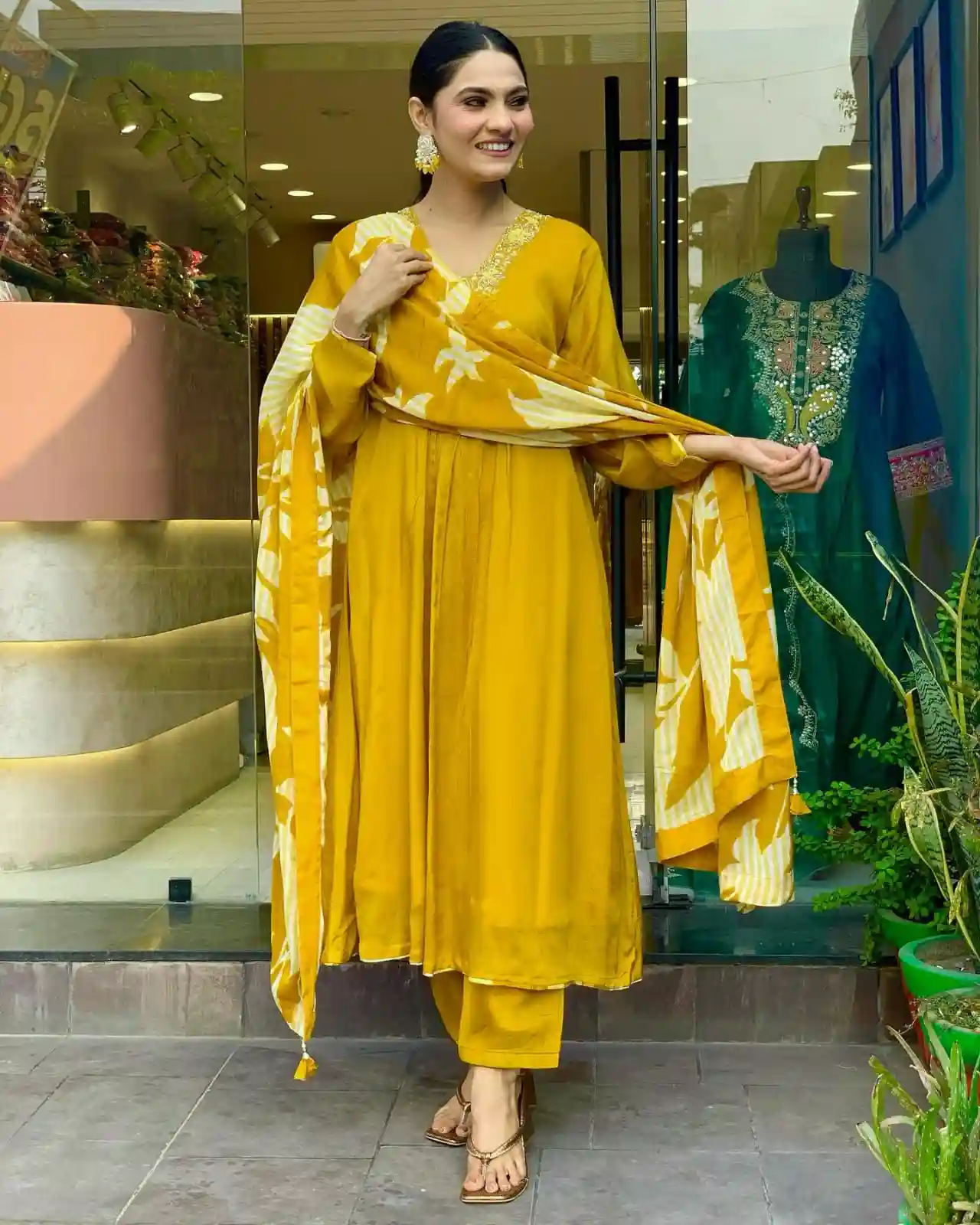 New Chinnon Silk set party wear