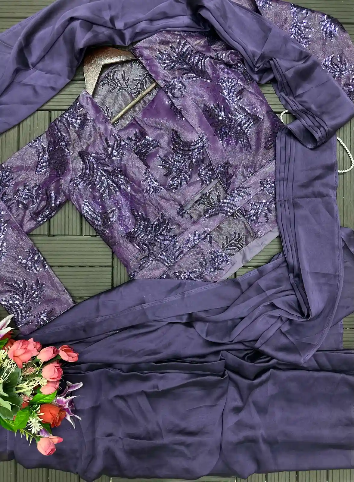 ready to wear saree with full Koti HB-174