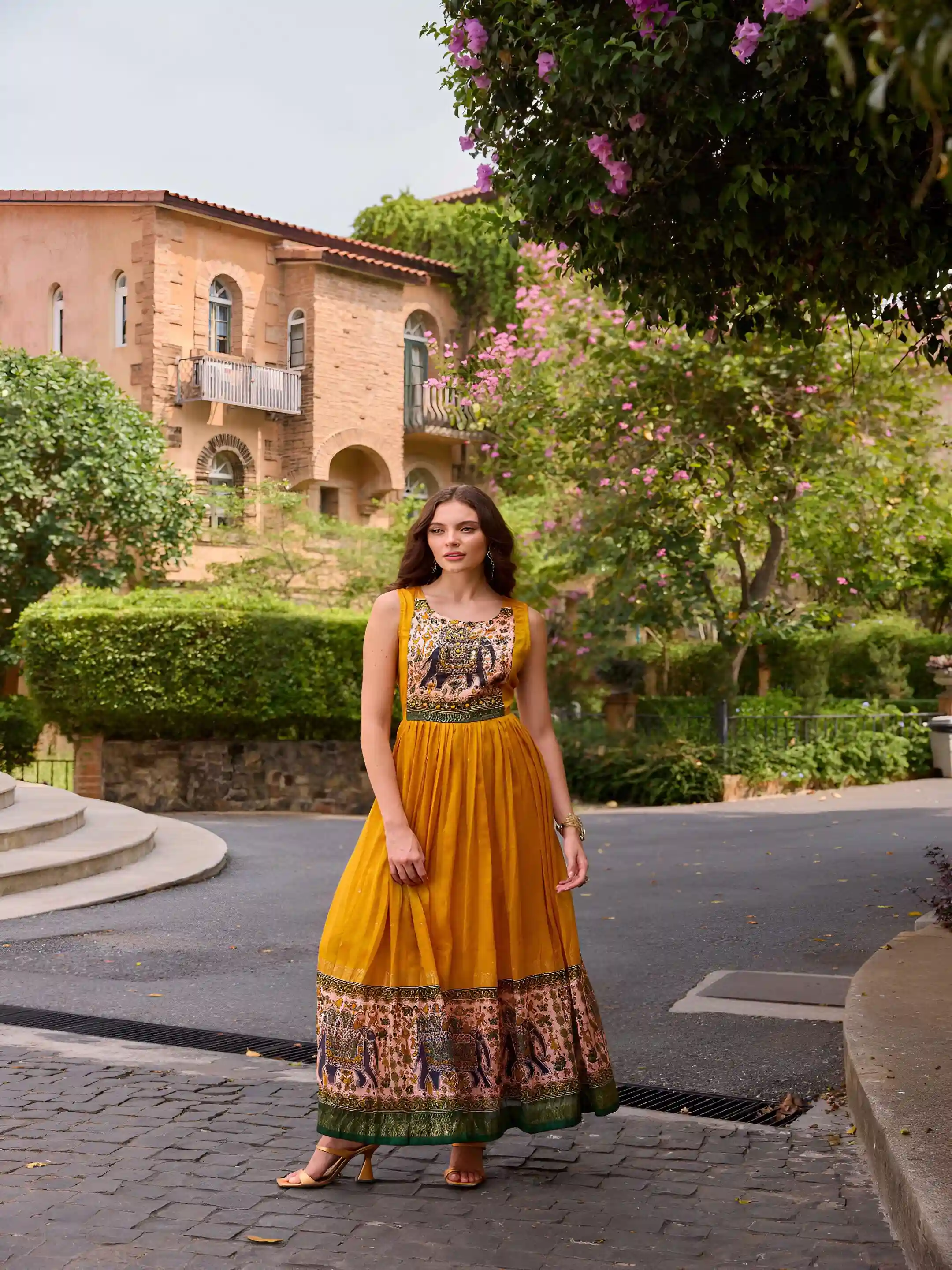 Anarkali Gown Heavy Muslin Silk MCW-105