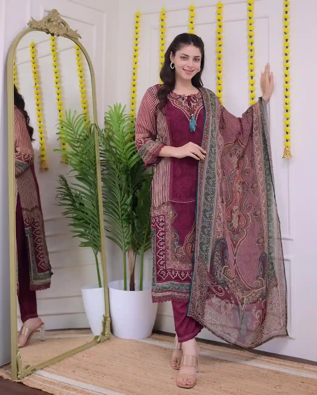 Pakistan Maroon suits