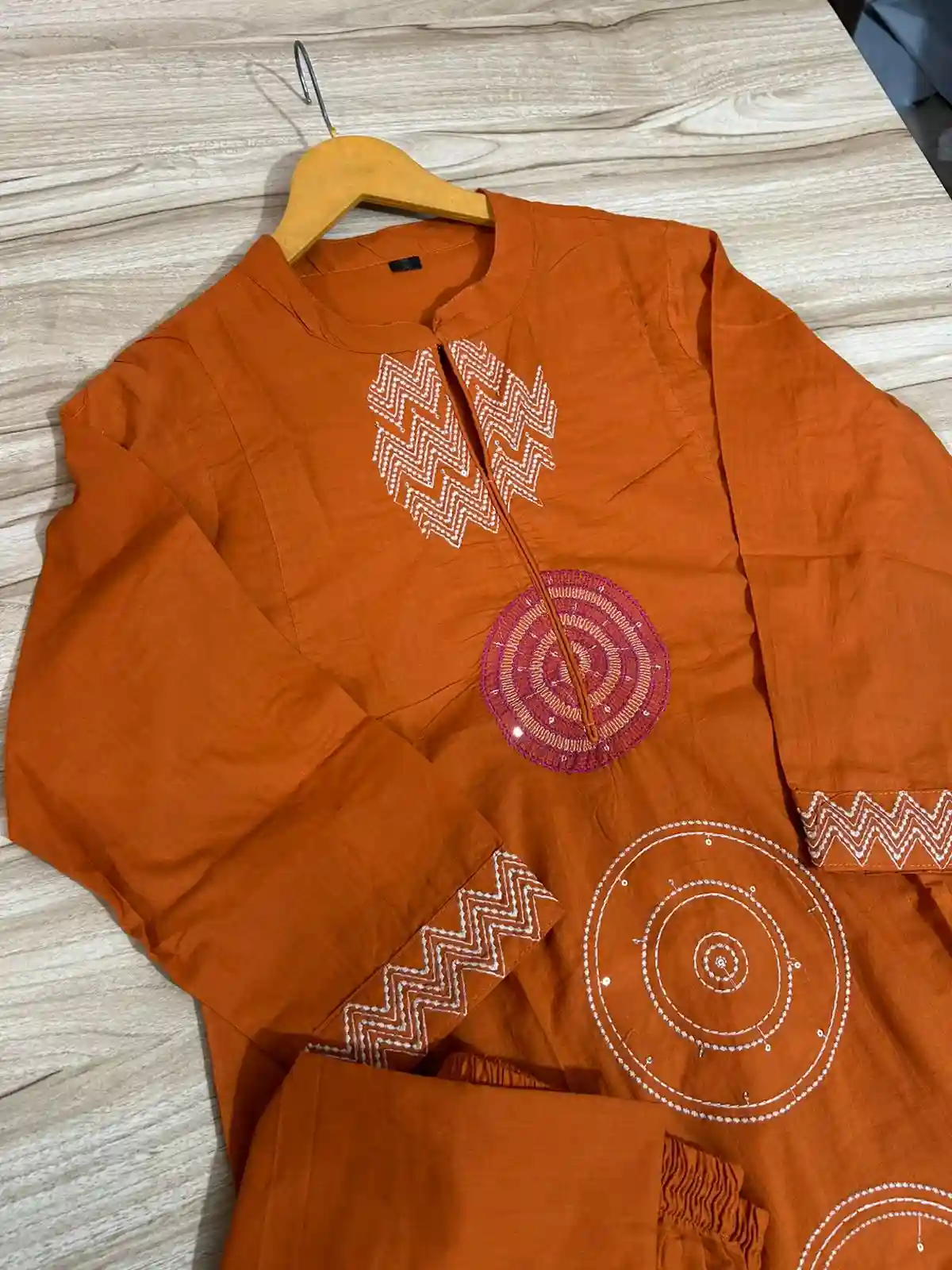 COTTON KURTA PANT AND DUPATTA SET