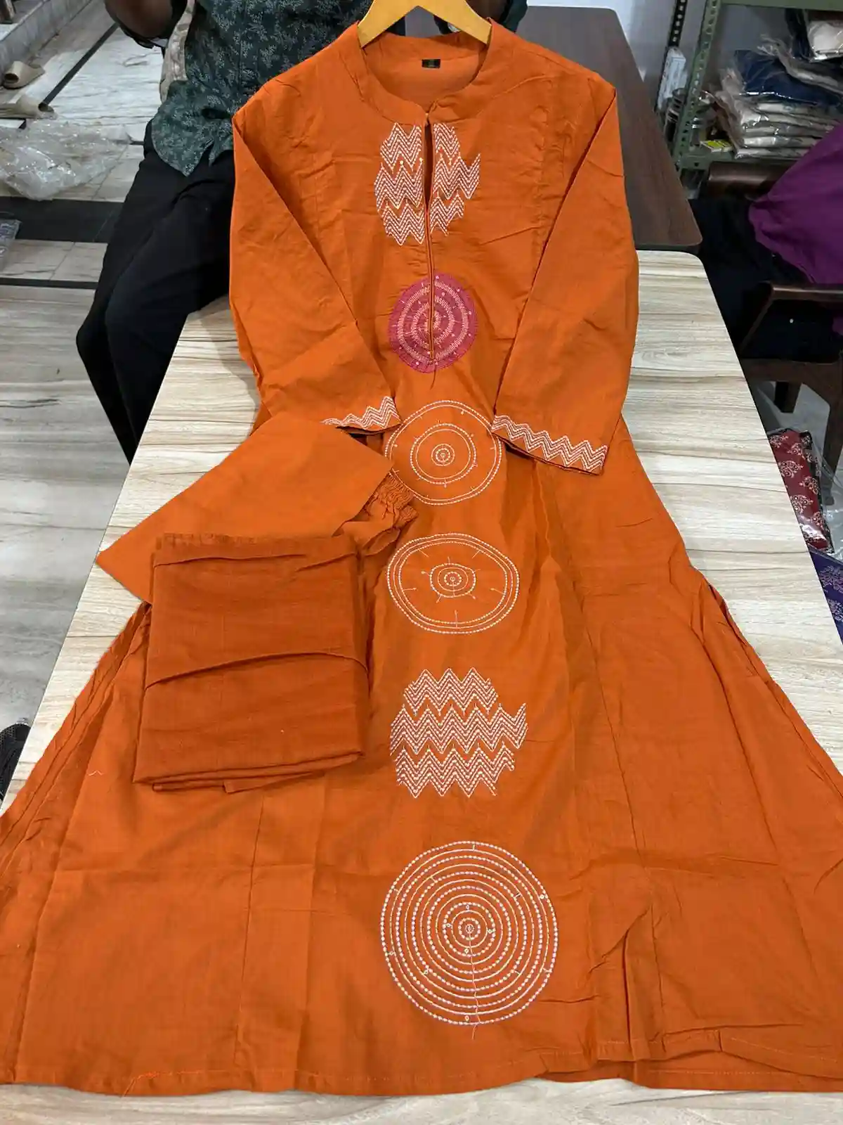 COTTON KURTA PANT AND DUPATTA SET