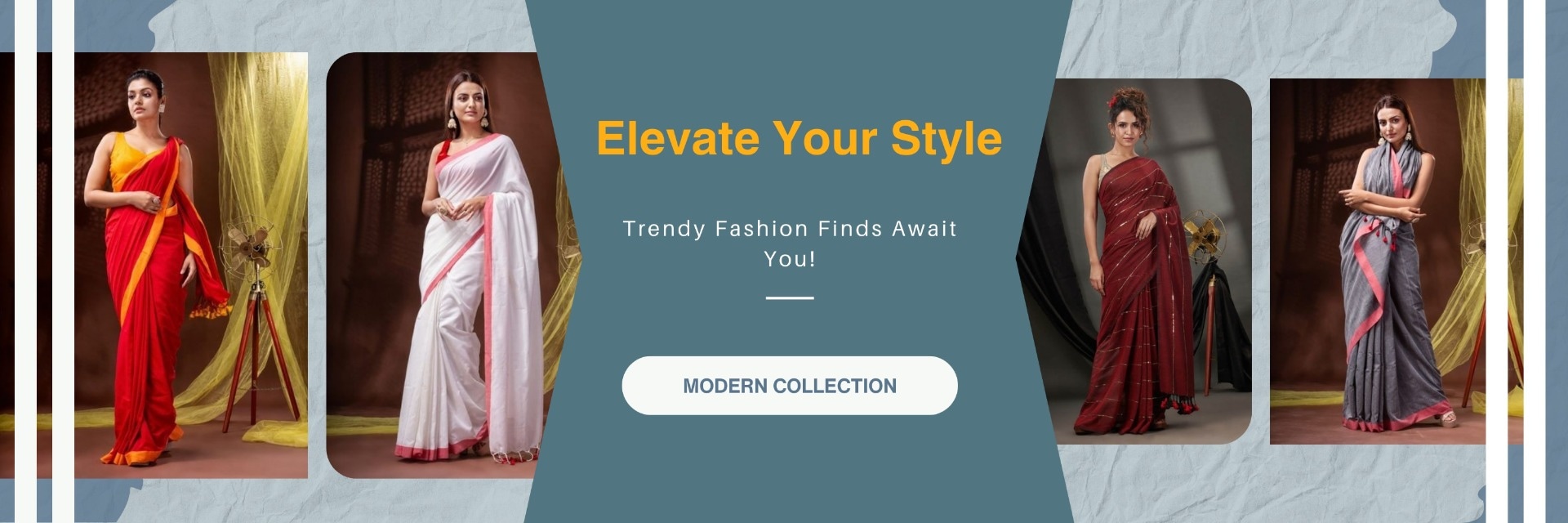 women trendy saree collection