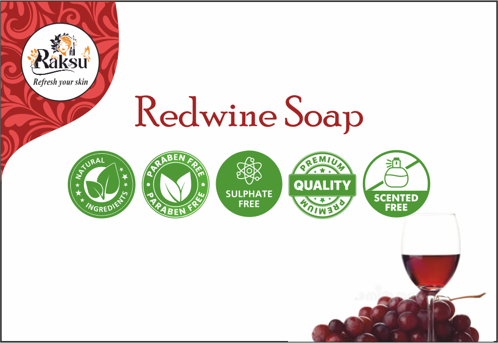 Redwine Bath Soap /சிவப்பு ஒயின் குளியல் பார்