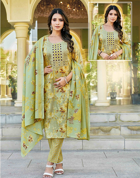 Floral Grace Straight Kurta