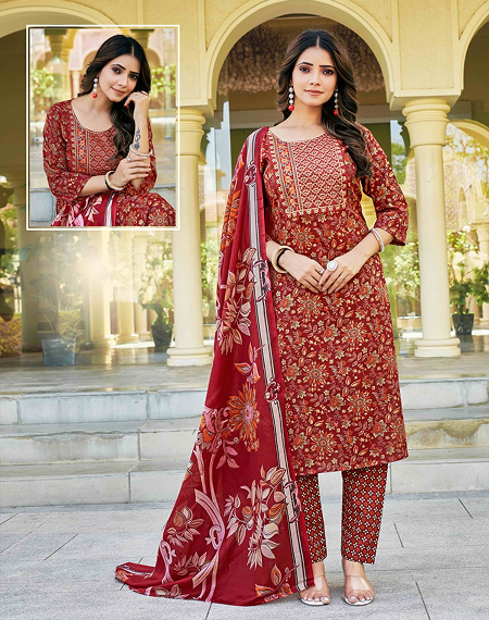 Red Wings Festive Kurta