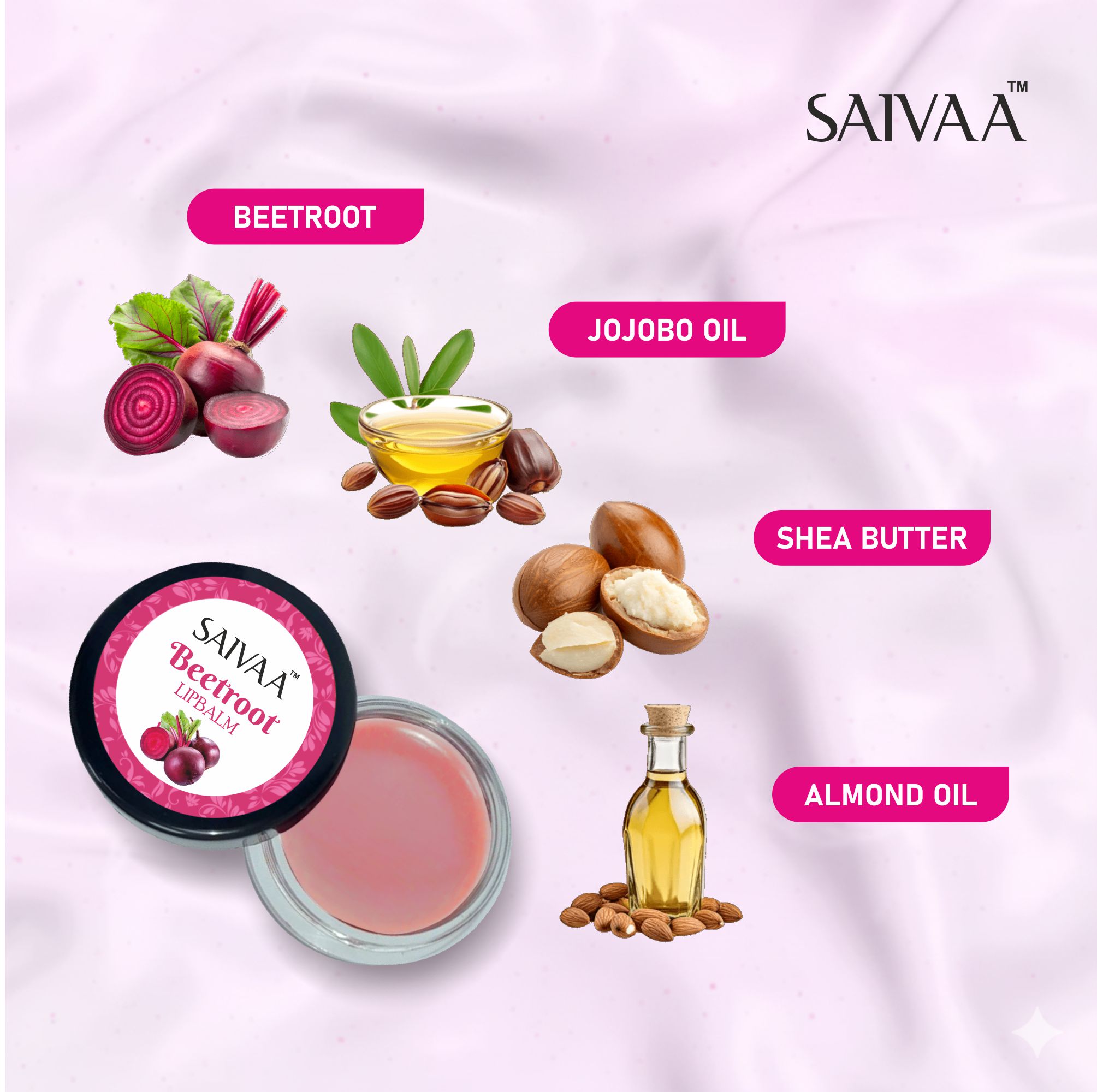 Beetroot Lip Balm(Organic)